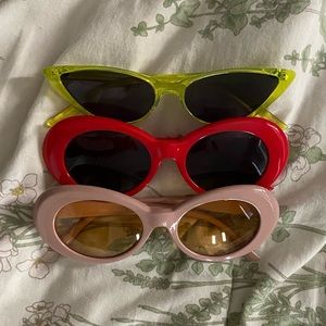 Trendy 3-piece set of sunglasses